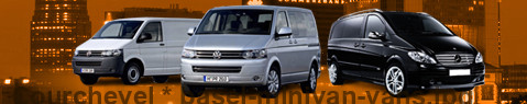 Private transfer from Courchevel to Basel with Minivan