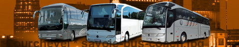 Индивидуальный трансфер из Куршевель в Savoie с Туристический автобус
