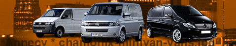 Transfert privé de Annecy à Chamonix-Mont-Blanc avec Minivan