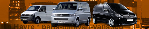 Private transfer from Le Havre to Paris with Minivan