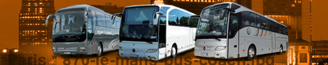 Privat Transfer von Paris nach Le Mans mit Reisebus (Reisecar)