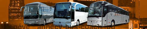 Transfert privé de Megéve à Annecy avec Autocar (Autobus)