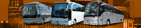 Privat Transfer von Le Mans nach Paris mit Reisebus (Reisecar)