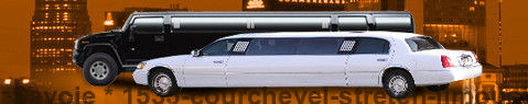 Transfert privé de Savoie à Courchevel avec Stretch Limousine