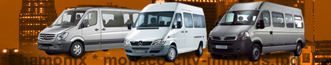 Trasferimento privato da Chamonix-Mont-Blanc a Monaco con Minibus