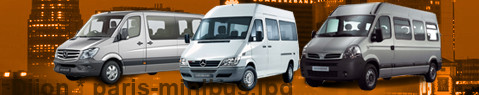 Trasferimento privato da Digione a Parigi con Minibus